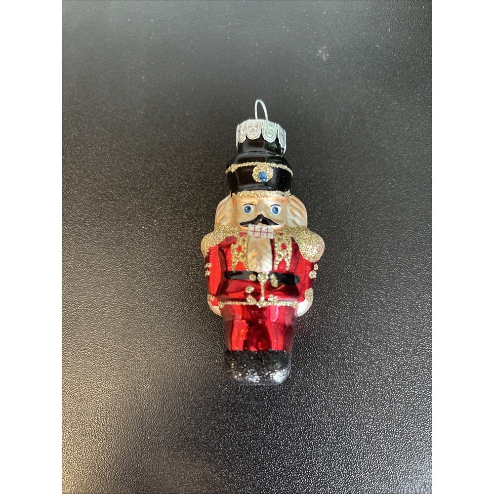 Radko Celebrations Ornament Nutcracker Red Glass Blown Vintage Holiday Christmas